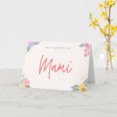 Mami | Carte Fête des mères florales (Fleur jaune)