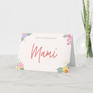 Mami Carte Fête des mères florales