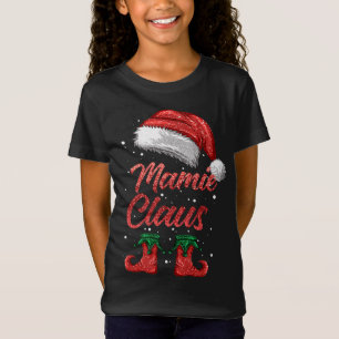 Mamie Claus Matching Family Merry Kerstkerstkerstk T-shirt