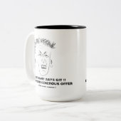 Mamie dit la tasse 2 de connard (Devant gauche)