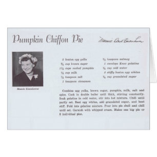 Mamie Eisenhower Pumpkin Chiffon Pie recept
