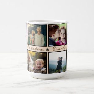 Mamie et Papi modernes – Mug personnalisé 8 photos