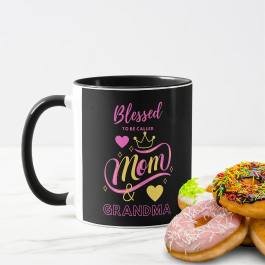 Mamie Mug - Heureuse d'être appelée maman et grand