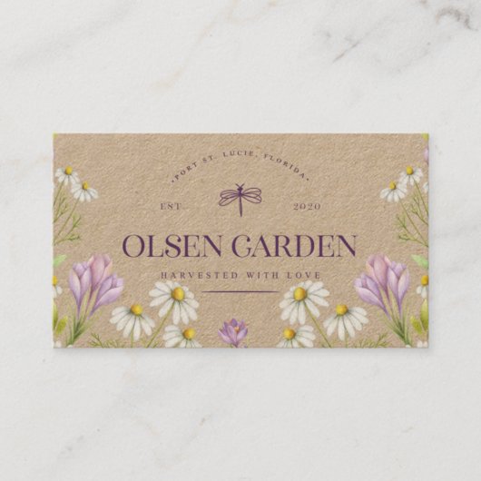 Mamie's aangepaste kaart - niet bewerkbaar visitekaartje (Voorkant)