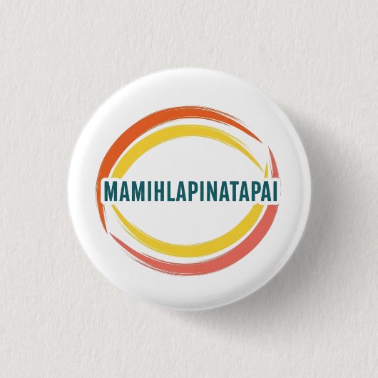 MAMIHLAPINATAPAI RONDE BUTTON 3,2 CM (Voorkant)