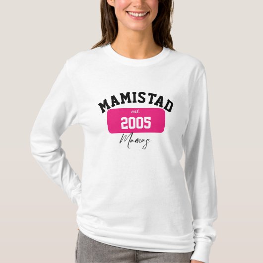 Mamistad Original Long Sleeve T-shirt (wit) (Voorkant)