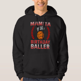 Mamita van de verjaardag jongen basketbal dag Cele Hoodie