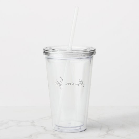 #MamLife | Moederschap Modern Script Moederdag Acryl Drinkbeker (Achterkant)