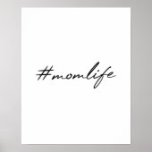 #MamLife | Moederschap Modern Script Moederdag Poster (Voorkant)