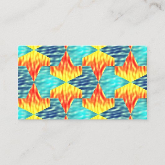 Mamluks Djinns Fire and Water Pattern Visitekaartje (Voorkant)