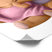 Mamma aquarelle et Papa ours | Impression murale o (Coin)