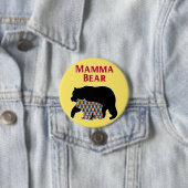 Mamma Beer, Autism Mam Pride Ronde Button 7,6 Cm (In situ)