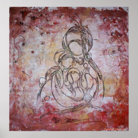 Mamma et I - Impression de toile (Devant)