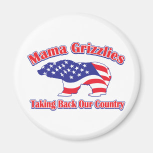 Mamma-Grizzly Magneet
