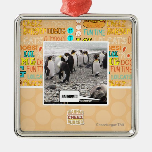 MAMMA HAI!!! METALEN ORNAMENT (Voorkant)