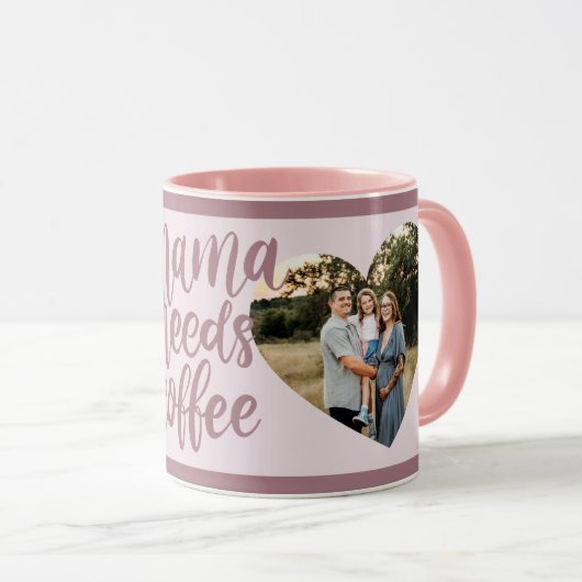 Mamma heeft Coffee Happy Moederdag Multi Photo nod Mok (Voorkant rechts)