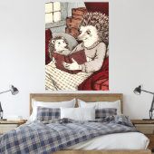 Mamma met een boek canvas afdruk (Insitu (Slaapkamer))