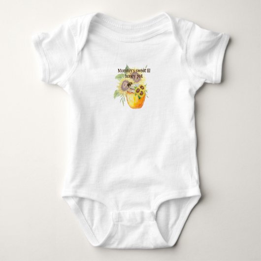Mamma's lil Honey pot T-Shirt Baby Bodysuit (Voorkant)