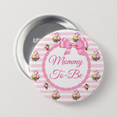 Mammie als Floral Chic Rozen Button (Voorkant /achterkant)