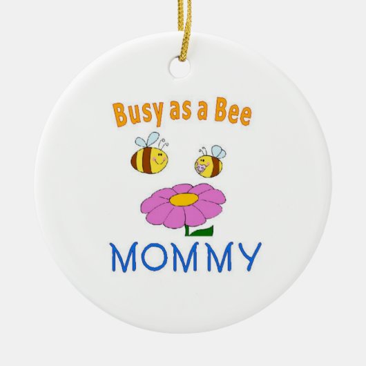 mammie bezy als bijen keramisch ornament (Voorkant)
