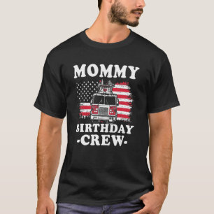 Mammie Birthday Creman Fireman American Flag Thin T-shirt