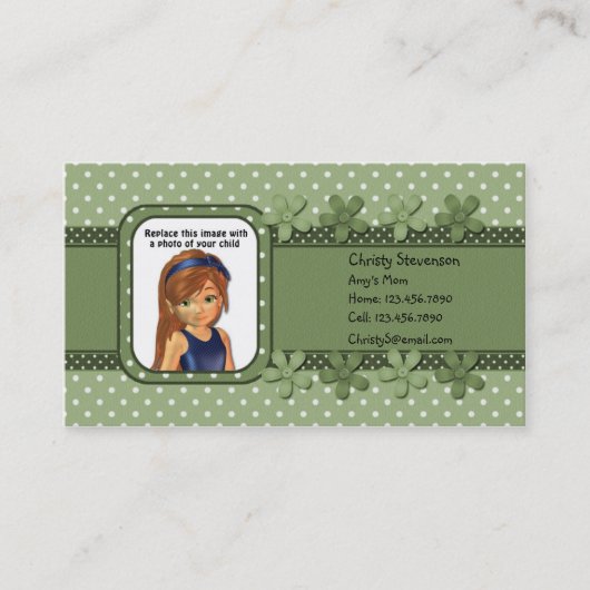 Mammie Calling Card Contactkaartje (Voorkant)