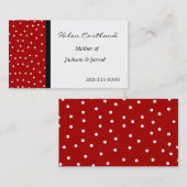 Mammie Calling Card Contactkaartje (Voorkant / Achterkant)