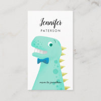 Mammie-contactkaart Cool Dinosaur Green