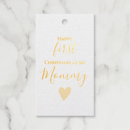 Mammie eerste kerst cadeaulabels (Voorkant)