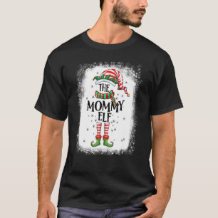 mammie Elf Group Xmas moeder Bleken T-shirt