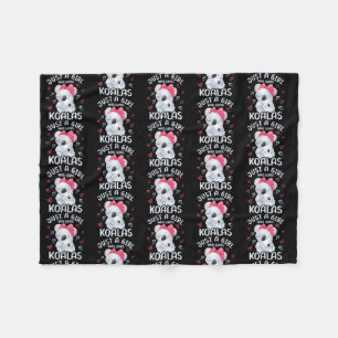 Mammie en Baby Koala alleen maar een meisje dat va Fleece Deken