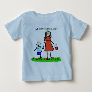 Mammie en mij T-Shirt (blond - Gepersonaliseerd na