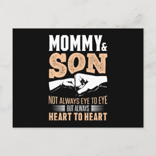 mammie-en-zoon-hart-tot-hart briefkaart