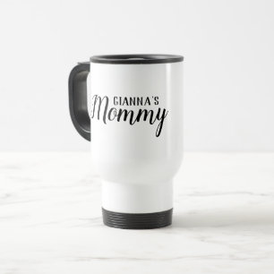 Mammie Gepersonaliseerd Wit Reisbeker