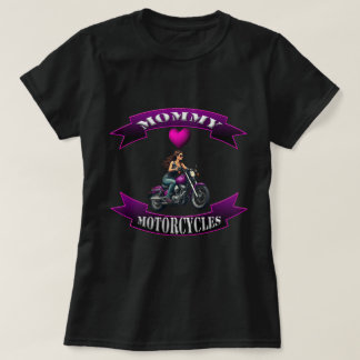 Mammie houdt van motorfietsen t-shirt
