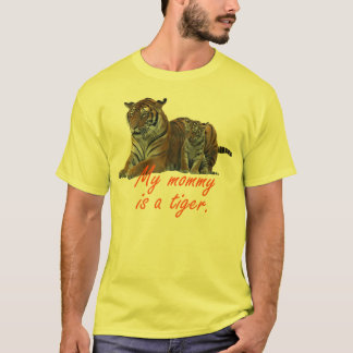 Mammie is een tijger - klein t-shirt