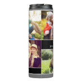 Mammie Je bent Verbazingwekkend Fotocollage Custom Thermosbeker (Achterkant)