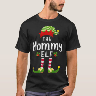 Mammie kerstfeest Elf Matching Family Group T-shirt