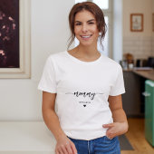 Mammie Modern mam Kinder Aangepaste Namen Moederda T-shirt