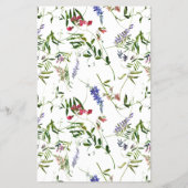 Mammie of papa Game Summer Wildflower Shower Flyer (Achterkant)