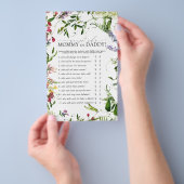 Mammie of papa Game Summer Wildflower Shower Flyer (Hand)
