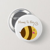 Mammie om Baby shower Button te worden (Voorkant /achterkant)