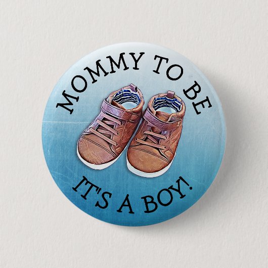 Mammie om Baby shower Button te zijn (Voorkant)