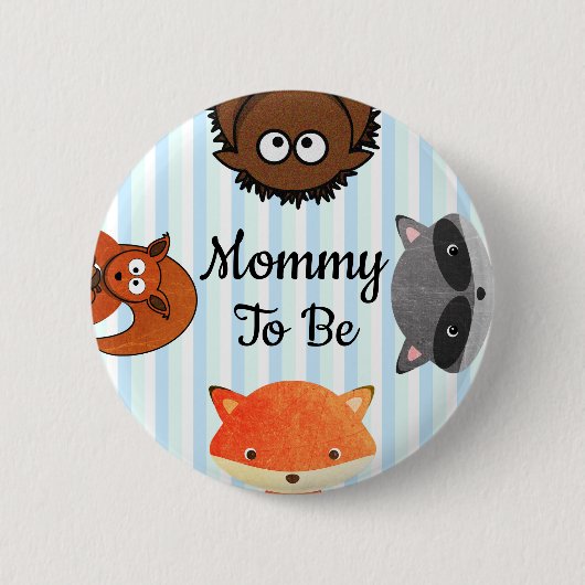 Mammie om Baby shower Button te zijn (Voorkant)