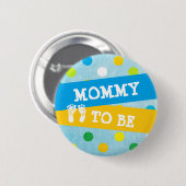 Mammie om Baby shower Button te zijn (Voorkant /achterkant)