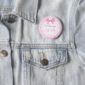 Mammie om Baby shower roze Button te worden (In situ)