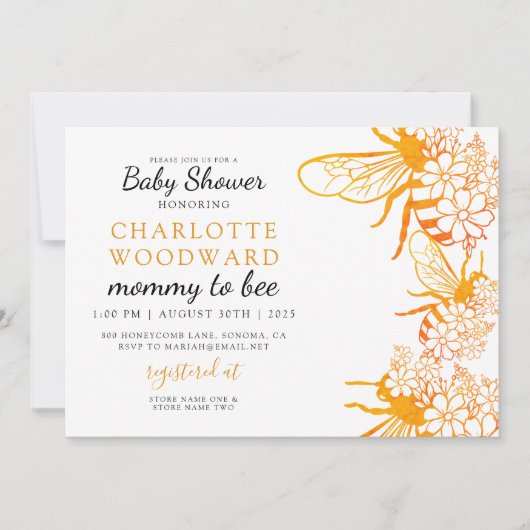 Mammie om Baby shower te worden Kaart (Voorkant)