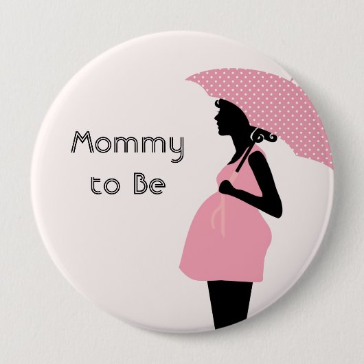 "Mammie om Baby shower te zijn" Button (Voorkant)