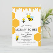 Mammie om Baby shower uit te nodigen Kaart (Staand voorkant)