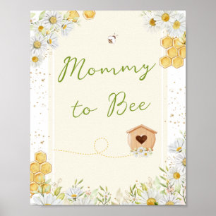 Mammie om Bumblebee Baby shower Sprinkle te worden Poster